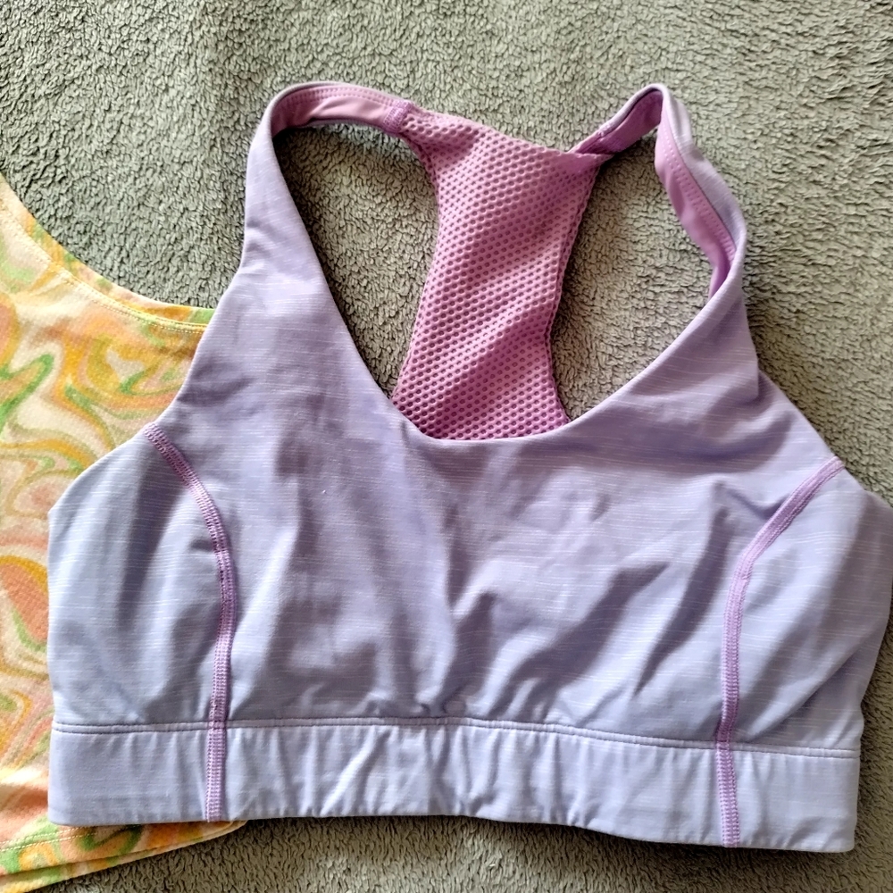 Outdoor Voices Lot Of 2 Mesh Crop Tank Top, Bra Sz M - Picture 4 of 7